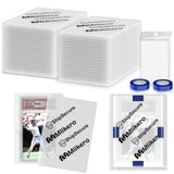 120 Pack Trading Card Shipping Protectors, 4'' x 6'' Plastic Card Protector with Protective Sleeves and Tape Rolls Fit for PSA G