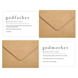 GroomBrideGifts Will You Be My Godparents, God Parents Proposal Cards Gifts with Envelope, Cute Gifts for Godparents On Wedding