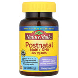 Nature Made Postnatal Multivitamin + DHA 200 mg, 60 Softgels, to Support Nursing Moms & Babies During Breastfeeding, Postnatal V