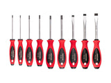 TEKTON Slotted Screwdriver Set - 4 Inch Shanks, 9-Piece (3-14 mm) | DWS90000