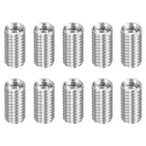 HARFINGTON 10pcs Thread Repair Inserts M5 x 0.8 Male to M3 x 0.5 Female Thread 10mm Long Stainless Steel Reducing Nuts Metric Se