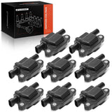 A-Premium Ignition Coil Pack Set of 8 (Square Coil) Compatible with Chevrolet Silverado GMC Sierra 1500 2014-2019 Yukon 2015-201