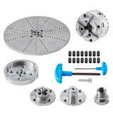 VEVOR KP965 Lathe Chuck, 4-Jaw 3.75 Diameter, Metal Lathe Chuck Turning Machine Accessories with 5 Sets of Jaws, Self-centering