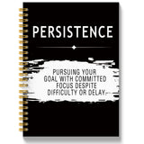 QICLM Persistence Quotes Notebook Journal, Inspirational Office Notebooks for Work, Motivational Gifts for Women Men, Gifts for