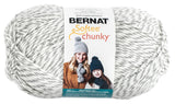 Bernat Big Ball Chunky Solid Yarn, 14 oz, Gauge 6 Super Bulky, 100% Acrylic, Grey Ragg