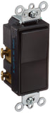 Leviton 56042E 15 Amp, 120/277 Volt, Decora Rocker 4Way AC Quiet Switch, Residential Grade, Grounding, Black