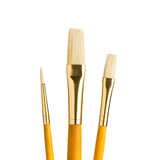 Princeton RealValue Paintbrush, Round 3, Flat 4,8, Yellow