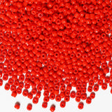 Bulk 4mm Red Seed Beads for Jewelry Making 200 Grams About 3380pcs,6/0 Glass Craft Beads for Making Earrings, Bracelets, Pendant