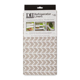 Stone Herringbone Print Fridge Liner Set/6