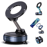 JFCHSK Vacuum Magnetic Phone Holder, Compatible with Magsafe iPhone and All Smartphones, Car/Gym/Kitchen/Mirror/Smooth Surface,