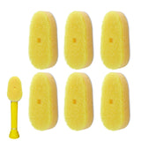 Packs Refill Heads Compatible with Dish Daddy, NonScratch Wand Refill Sponge Heads Compatible with Scrub Daddy, Upgrade Much Th