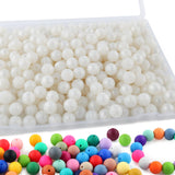 Sunrony 170Pcs 15mm Silicone Beads for Keychain Making, Round Silicone Beads for Pens and Necklace Bracelet Crafts Making(Metall