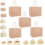 NISKANET Medium (25 x 30 cm) Reusable Plain Jute Gift Bags with Zip Closure Pack of 30 | EcoFriendly Jute Bags for Hampers, R