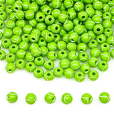 200+ pcs Tennis Ball Beads Sport Bulk Kandi Beads for Jewelry Making, Bracelet Keychain Becklace Charm Bead Kit (Tennis Ball)