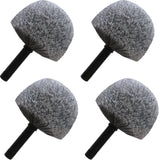 4 Pack Cobweb Duster Head Brush - High Efficiency Twist-On Spider Web Brush for Indoor & Outdoor Cleaning, Compatible with Stand