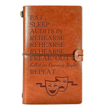 Theater Gifts for Christmas, Refillable Writing Theater Leather Notebook