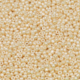 LEECOON 2mm Matte Beige Seed Beads 100grams About 8800pcs Size 12/0 Small Seed Beads for Making Necklace Bracelet Earring Jewelr
