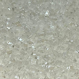 Miyuki Half Tila Beads - 2 Hole Rectangle Beads, 5x2.3x1.9 mm, 5 Grams Glass Beads Pearl White (HTL420)