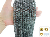 Pamir Tong 500PCS 10mm Black Glass Beads for Jewelry Making,Round Smooth Beads, Bracelet Space Loose Beads for Jewelry Making Ea