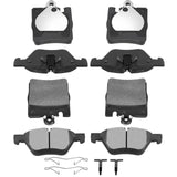 AUTOMUTO 8PC Front & Rear Semi-Metallic Disc Brake Pads Set D873 D853 For Mercedes-Benz CLK320 CLK430 E300 E320 E430