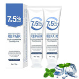 2PCS Hydroxyapatite Toothpaste, Deep Cleansing Toothpaste, Advanced Enamel Protection, Gentle and Effective Formula, Fresh Mint