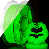 iSANMATE Glow in The Dark PETG Filament, Green Luminous Filament 1.75mm, Easy to Print PETG Filament, Ideal for Halloween, Chris