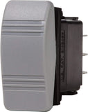 Blue Sea Systems 8222 Contura (ON)-OFF-(ON) DPDT Switch, Grey