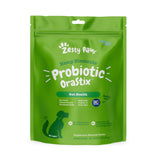 Zesty Paws OraStix for Dogs - Probiotic Sticks with Hemp Seed Curcumin Ginger Root Taurine - Supports Gut Function Flora Immune