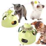 Sedioso Cat Toy, 4-in-1 Cat Interactive Toys for Indoor Cats, Hide and Seek Cats Toys, Spinning Toy and Kitty Food Dispenser Fee