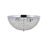 Living District Indoor Modern Home Decor Bright Taye 4 Light Chrome Flush Mount
