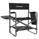 KingCamp Directors Chair with Side Table Folding Camping Chairs for Adults with Storage Pockets Camping Directors Chairs for Out