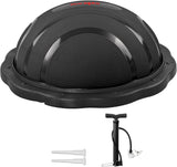 Yes4All Half Balance Ball Trainer - Half Ball Exercise Balance Trainer for Core Training & Balance Workout (Black Matte) 23.5 x