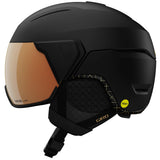 Giro Aria Spherical MIPS Ski Helmet - Snowboarding Helmet for Women with Integrated Visor - Matte Black - M (55.5-59cm)