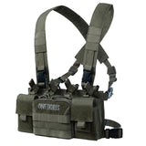 ONETIGRIS Chest Rig, MOLLE Chest Rigs Tactical Chest Rig Dangler Pouch Utility Admin Pouch IFAK Medical Organizer EDC for Outdoo