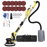 Drywall Sander, 2025 Upgraded 8-Amp Popcorn Ceiling Removal Tool with 7 Variable Speed 800-1800RPM, Drywall Sander with Vacuum D