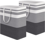 HomeHacks Laundry Basket,100L Each Waterproof, Freestanding Laundry Hamper, Collapsible Tall Clothes Hamper with Extended Handle