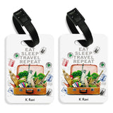 Exciting Lives Personalize Luggage Travel Baggage Tags Set Of 2