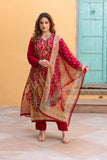 Anni Designer Women'S Rayon Viscose Straight Printed Kurta With Pant & Dupatta (Setul Red_M_Red_Medium),Red,M,,,