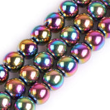 GEM-insid 10mm Multicolor Hematite NonMagnetic Gemstone Loose Beads Round Energy Stone Power Beads for Jewelry Making 15