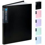Sooez Art Portfolio 9x12, 40 Pockets Large Display Folder with 80 Pages, Heavy Duty Presentation Book with Clear Sheet Protector