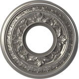 Ekena Millwork 10OD x 3 1/2ID x 3/4P Baltimore Thermoformed PVC Ceiling Medallion (Fits Canopies up to 4 1/4), Aged Dark Steel