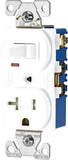 EATON Wiring TR291W 15 Amp 120V 515 3Wire Combination Receptacle & Toggle Switch, White