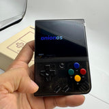 Marryoo MIYOO Mini Plus 128GB Onion OS Preinstalled Retro Portable Handheld 3.5inches IPS Screen Game Console Miyoo Mini+ Console Compatible with Onion OS (Black Transparent)