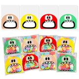200PCS Self Adhesive Cookie Candy Bags Big Mouth Monster Bakery Decorating Treat Bag Chocolate Gift Bags for Kids Party Favor Ca