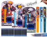FunClub Fountain Pen for Students 3 Fountain Pen Set with 18 Refile Birthday Return Gift Pen for Office Calligraphy Fountain Pen