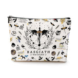 LONGXIN Fourth Wing Merch Makeup Bag Cosmetic Bag Gifts for Rider Fans Fourth Wing Book Lovers Bookworm Librarian Bookish Mercha
