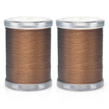 Selric 300Yards Extra Strong Bonded Nylon Thread for Leather Sewing, Coffee Heavy Duty Upholstery Thread for Heavy Fabric (2 Spo