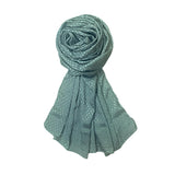 Fahabo Scarf Woman Premium SelfWoven Satin Silk Scarves | Hijab Scarf | Headscarf | Neck Scarf | Stoles | Wraps (Arsenic Grey)