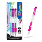 BAZIC Mechanical Pencil 0.5mm Crown, Soft Grip Latex Free Eraser, Lead for Smooth Writing Pencils Drawing, Pack of 24
