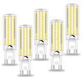 BROLSKUN G9 Led Bulbs 8W Chandelier Light Bulbs (80W Halogen Equivalent) 6000K Daylight White,T4 G9 Ceramic Bi Pin Base 800LM 11